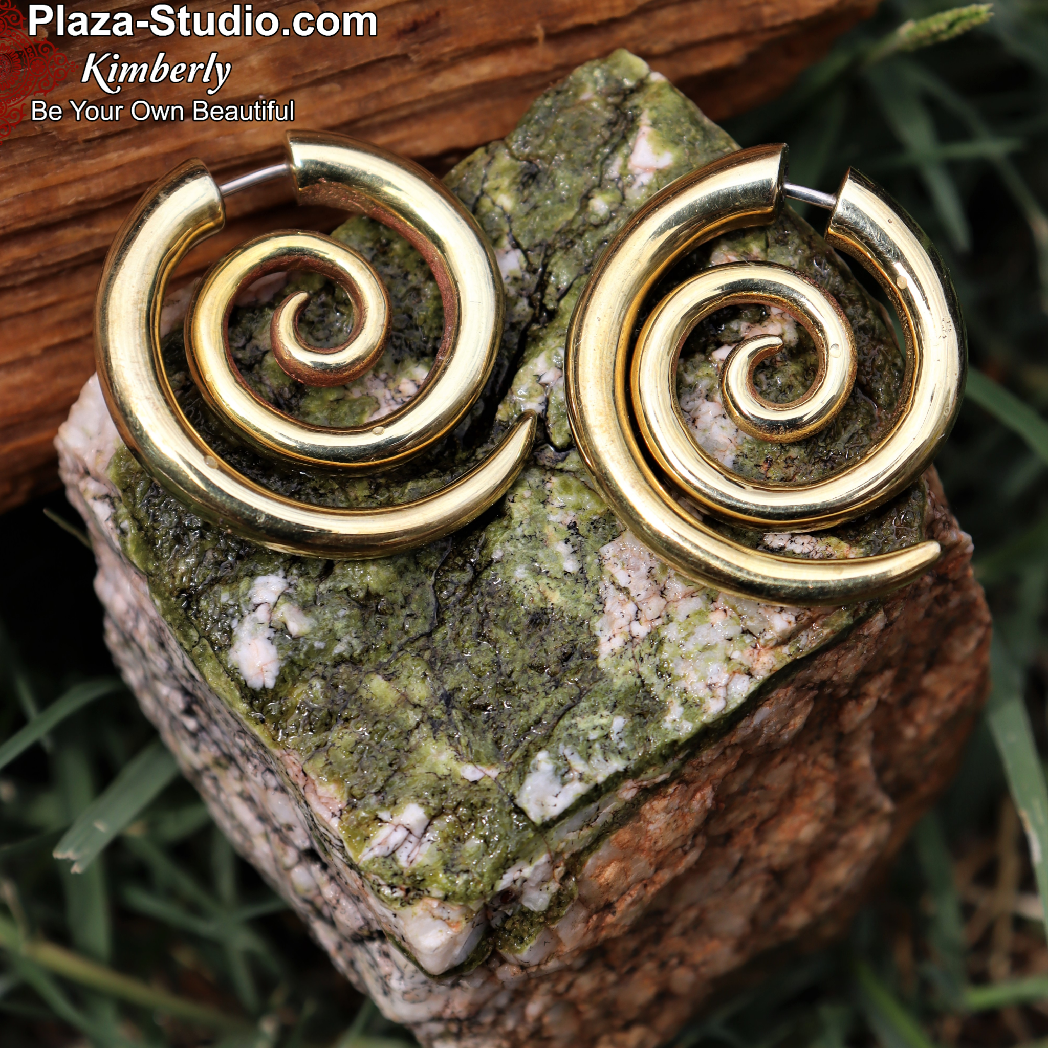  EXCEART 120 pcs Spiral Earrings Piercing Jewelry Brass